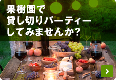 果樹園で貸し切りパーティーしてみませんか?